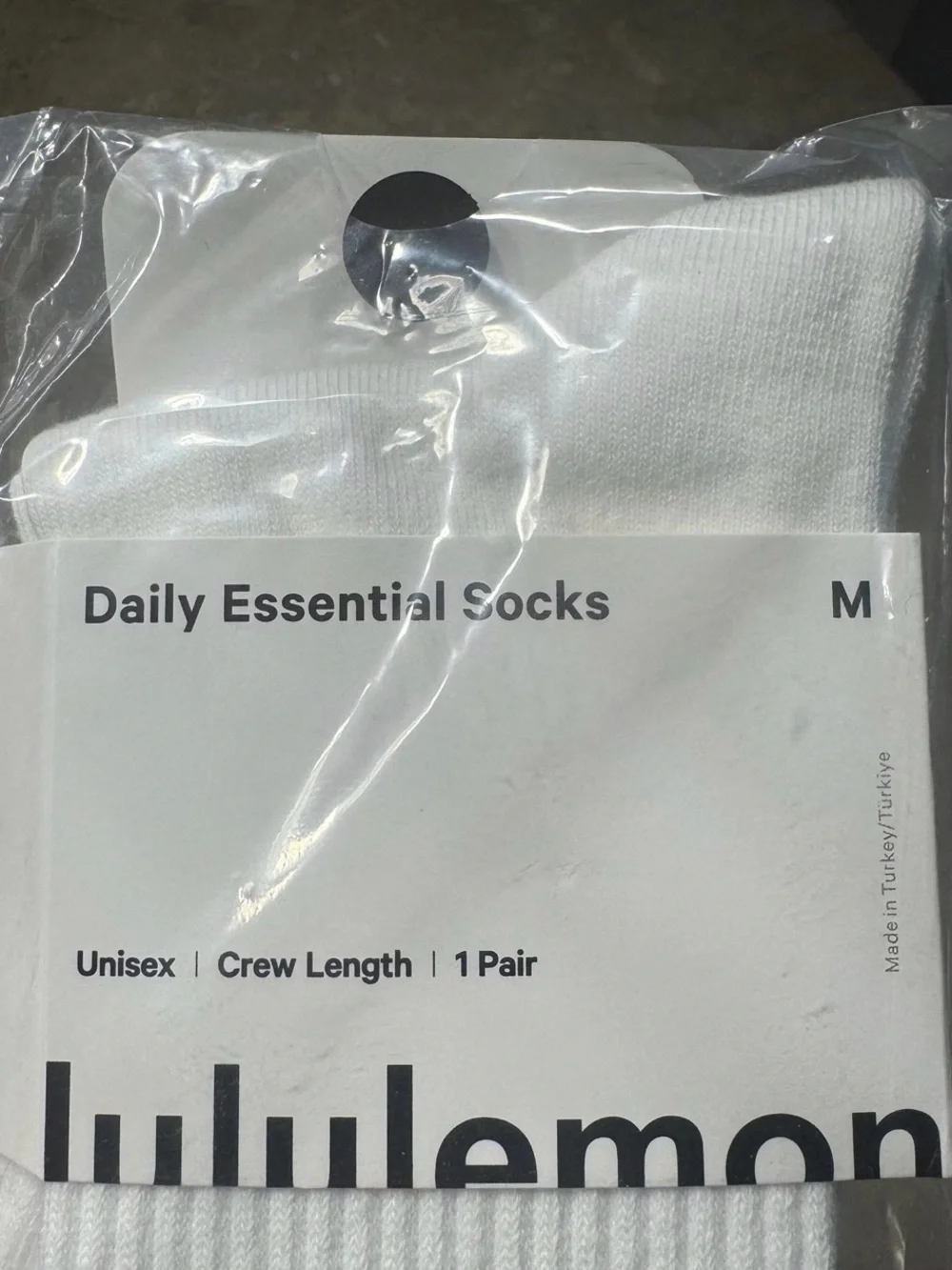 New Women’s Lululemon Athletica Socks  3 pairs Size Medium  Socks stretch